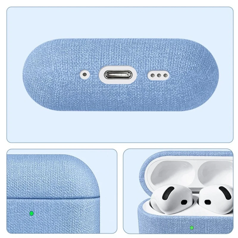 Solid Color Coarse Cloth Patte - đánh giá và giá Headphone Case Hard