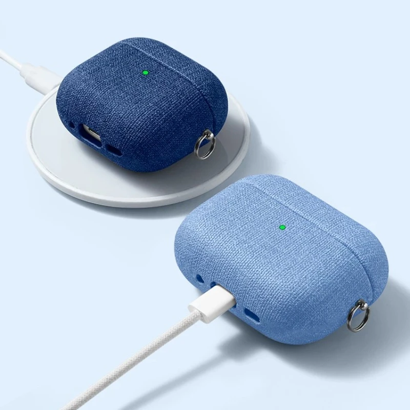 Solid Color Coarse Cloth Patte - đánh giá và giá Headphone Case Hard