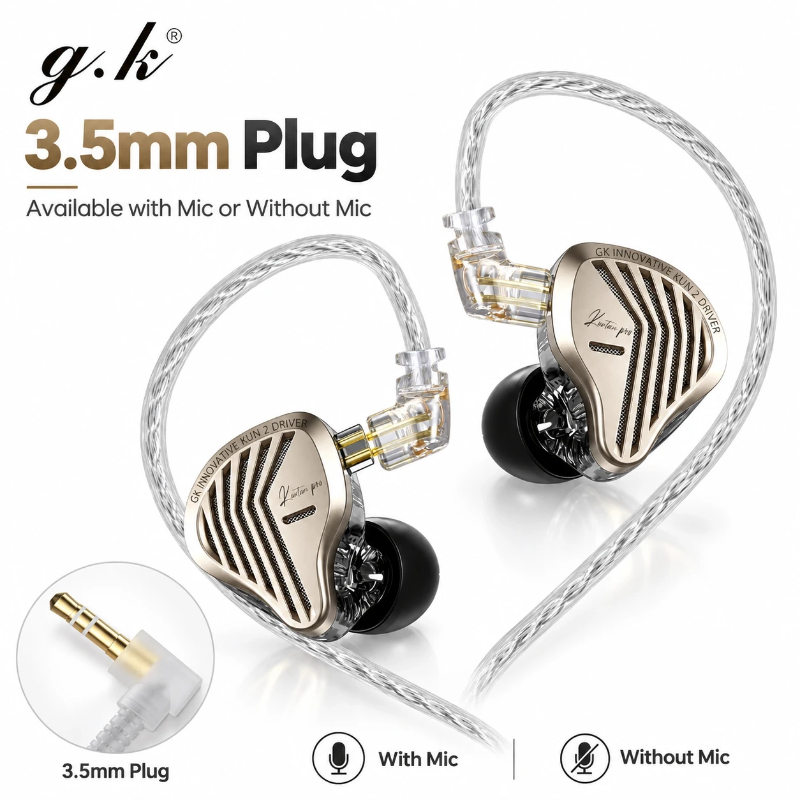 GK KUNTEN PRO KUN 2 Driver HiF - đánh giá và giá Audiophile Headphone Wired